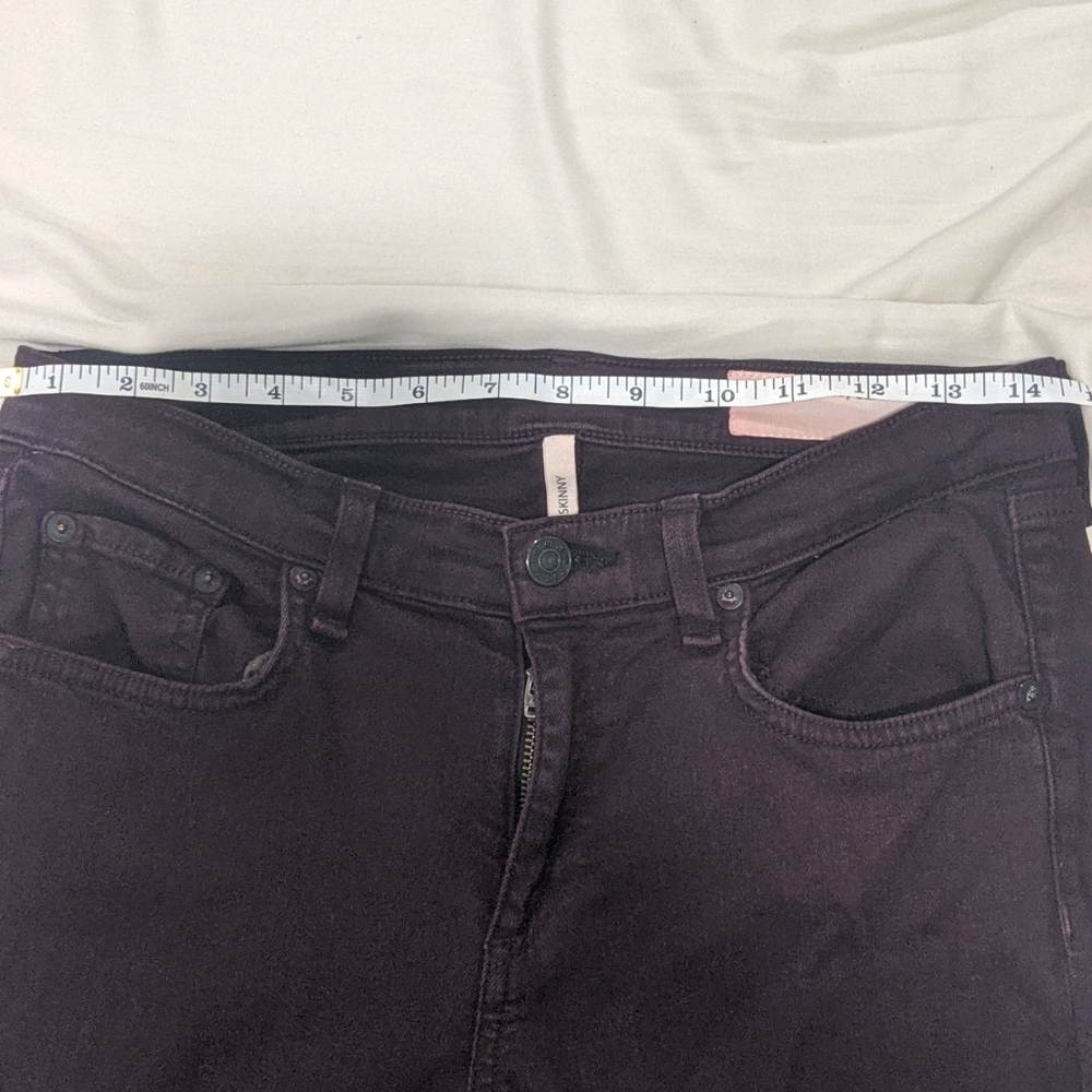 Rag & bone Skinny Purple Plum Jeans 28